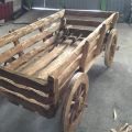 Телега(дизайн лофт) очень хорошо выглядит на месте устоновки, установлена на газоне