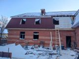 Монтаж каркасных стен и крыши 2 этажа
