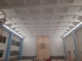 Установка светильников в спорт. зале.