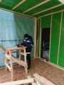 Плотницкие работы, подшива свесов крыши, отделка каркасного дома
