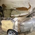 Toyota cresta 
Ремонт заднего крыла