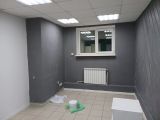 Пернкраска стен из зелёного в серый под офис