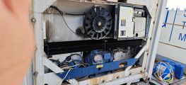 Замена конденсатора и вентилятора конденсатора рефконтейнера Carrier 40f