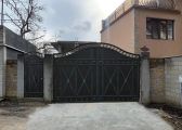 Изготовление ворот с отделкой под «старую медь»