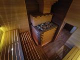 Банная печь с белой каменкой Руссауна