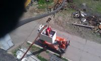 Нередко проводим работы с использованием автовышки