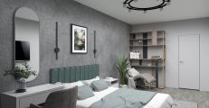 Дизайн интерьера 3х комнатной квартиры г. Самара. Спальня