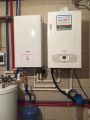 установка и врезка конденсационного газового котла в рабочую систему отопления на электрическом котле с бойлером косвенного нагрева