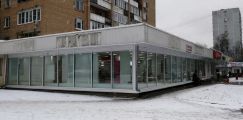 Фасадное остекление магазин Подружка