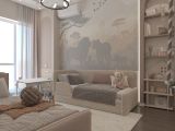 Детская комната 16 кв.м. для двух девочек разных возрастов. 