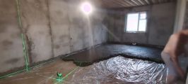 Черновая стяжка пола с керамзитом.