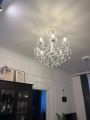 Установка люстры