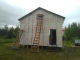 Утепление,обшивка имитацией бруса, покраска!