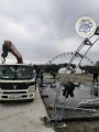 Демонтаж шатров после открытия  памятника в Самолве. 