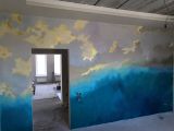 Роспись стены в спальне