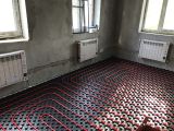 Отопление частного дома, водяной тёплый пол. Скрытая проводка.