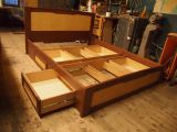 Кровать двуспальная, массив бука.