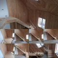 Изготовление и монтаж лестницы из лиственных пород древесины