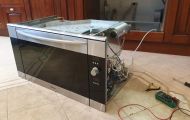 Духовка MIELE, залили водой. Ремонт блока управления.