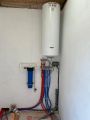 Установка бойлера и водяного коллектора с обвязкой 