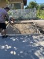Выполнен заезд под автомобиль или Обустроена твёрдая площадка под машину