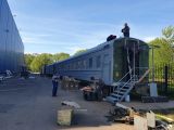 Установка канального кондиционера в вагоне
