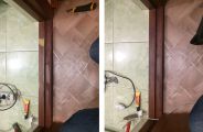Реставрация дверного порога.