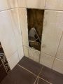 Комплексная работа в квартире по восстановлению перегородки и последующей облицовки кафельной плиткой. Обьект на ул.Лахтинская . Март 2024 г. Фото №1