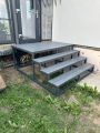 Лестница входная из металлического профиля 