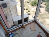 Установка кондиционера на балконное перекрытие