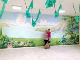  Роспись стены в зале йоги в городе Ньон в Швейцарии. ( акрил)