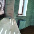 Был произведён монтаж имитации бруса.
Покраска. Частично изменена система отопления. 