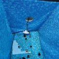 Утечка воды за плёнку бассейна через закладную фонаря. Обслуживание и ремонт . Все хорошо