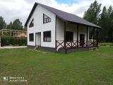 Строительство каркасного дома 9*10, обшит сайдингом фирмы Дёке ( брус) 