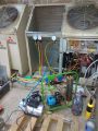 Работы по замене компрессора в VRF-системе, кондиционирование салона красоты