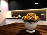 Визуализация кухни-гостиной 30м2