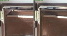 Замена уплотнителя на деревянных евроокнах; до и после