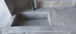 Изготовление раковины из плитки