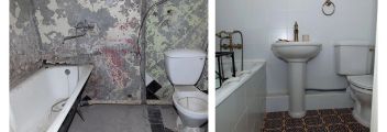 Укладка плитки на стены, на пол