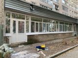 Штробление стены под дверь.