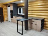 Изготовление кухни в бревенчатом доме
