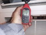 Проверка работы фанкойла по температуре.