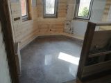 Стены вагонка,пол плитка