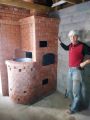 Обкладка железной банной печи в кирпич