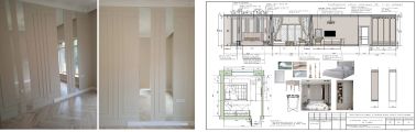 Дизайн проект спальни и фото отделки по проекту