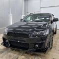 Установка тюнинг бампера и фар на Lancer 10