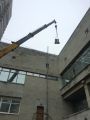 Высотные работы по установке сплит-сестемы