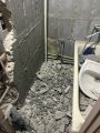 Демонтаж перегородки между ванной комнатой и туалетом. 
На данный момент объект находится на стадии ремонта по завершению работ прикреплю фото в портфолио. 
