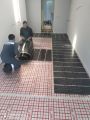 Установка инфракрасного теплого пола