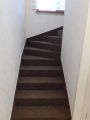 Облицовка лестницы ковролином
